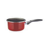 Hectarul - Cratita din otel vitrificat cu dublu strat antiaderent Maison Red Magefesa, 16 cm diametru, 2.1 l, rosie